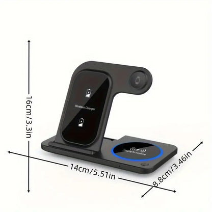 3-in-1 Fast Wireless Charger Stand