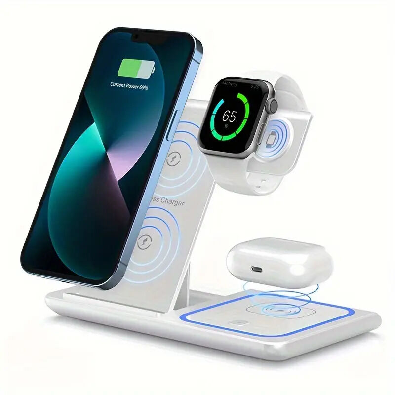 3-in-1 Fast Wireless Charger Stand